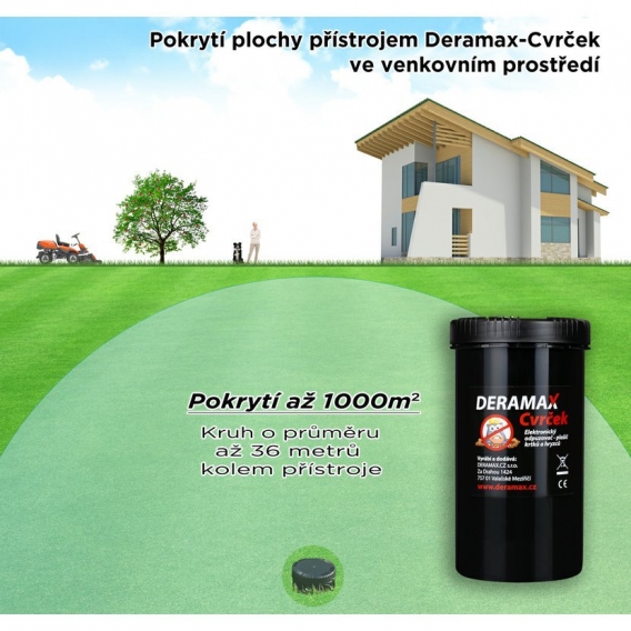 CVRČEK ultrazvukový odpudzovač krtkov