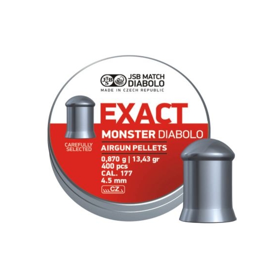 Diabolo JSB Exact Monster 4,52mm/.177, 0,870g/13,43gr, 500ks