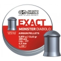 Diabolo JSB Exact Monster 4,52mm/.177, 0,870g/13,43gr, 400ks