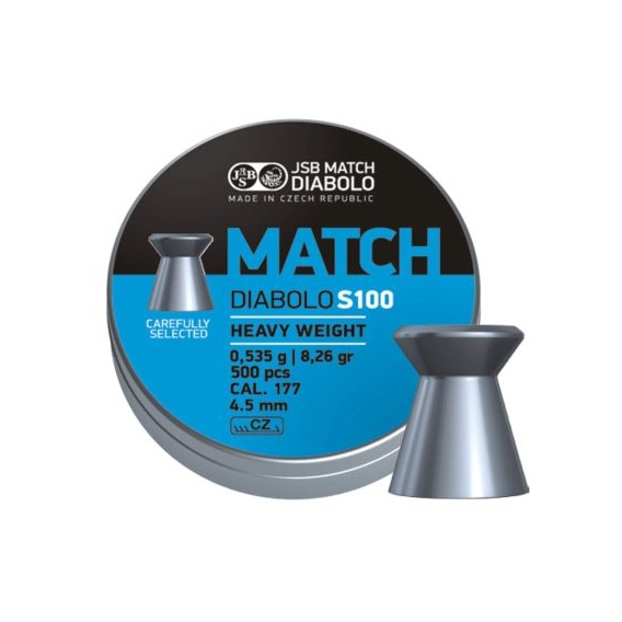 JSB Blue Match Diabolo S100 4,49mm/.177, 0,535g/8,26gr, 500ks