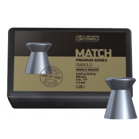 Diabolo JSB Match Premium Series Middle 4,52mm/.177, 0,520g/8,02gr, 200ks