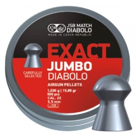 Diabolo JSB Exact Jumbo 5,52mm/.22,1,030g/15,89gr, 250ks