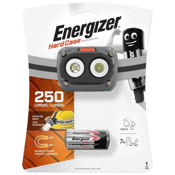 Energizer magnetická čelovka Hard Case Pro Magnet Headlight 3 x AAA