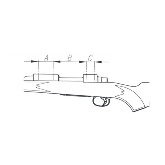 Picatinny lišta Remington 700 long 20 MOA