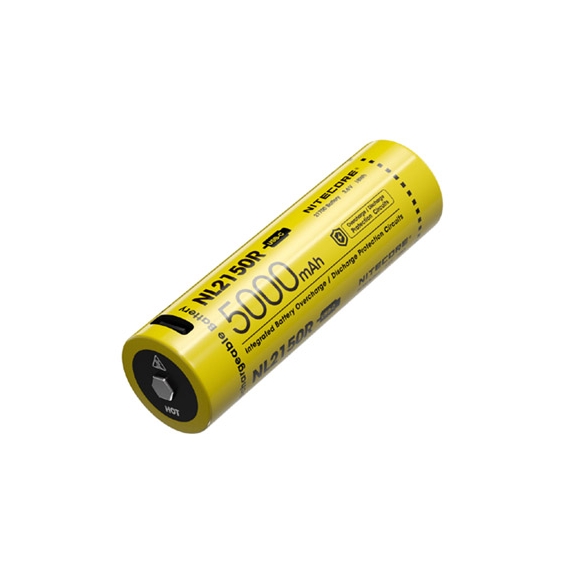 Nitecore 21700 Li-ion battery 5000 mAh USB-C charging port